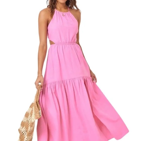 Revolve L*SPACE JAIDE DRESS IN GUAVA LARGE NWT - Picture 6 of 16